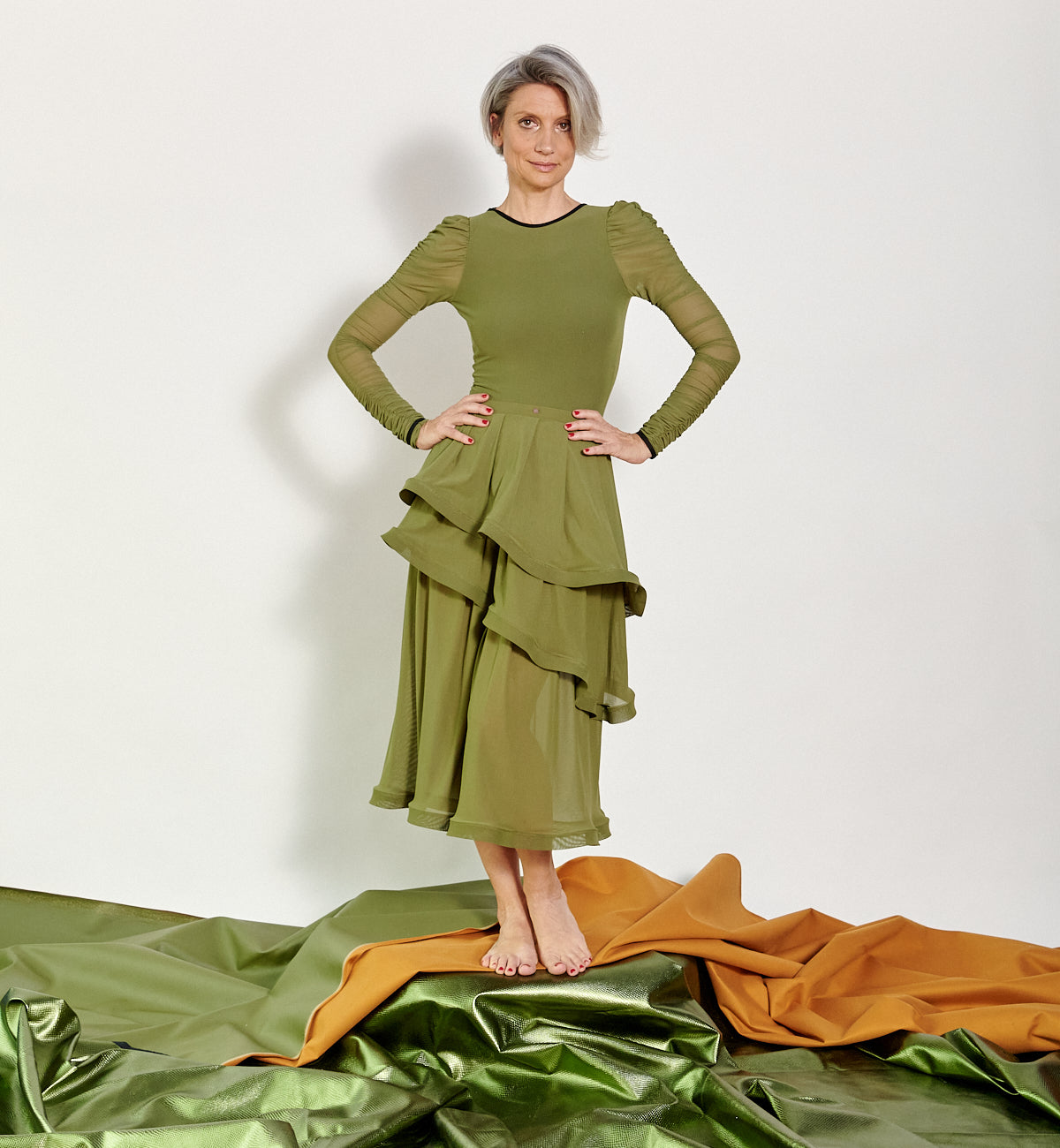 Charlotte Flow Skirt Verde