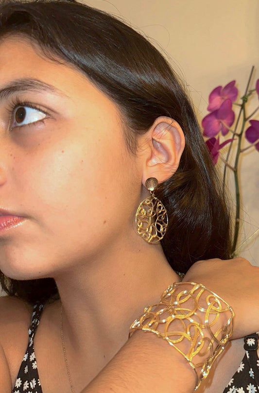 Tangled Gold Earrings