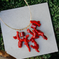 Statement Red Coral Necklace