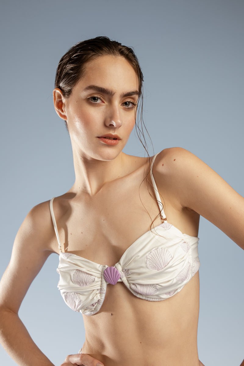 Coquille Secrète Top Ivory & Lilac - YSSLA