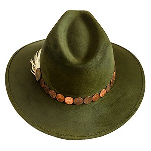 Cruelty - Free Feather and Coin Explorer Hat - YSSLA