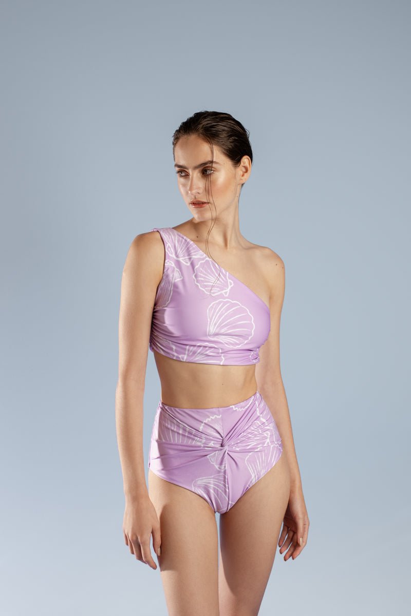 Danse de Venus Bikini Top | Ivory & Lilac - YSSLA