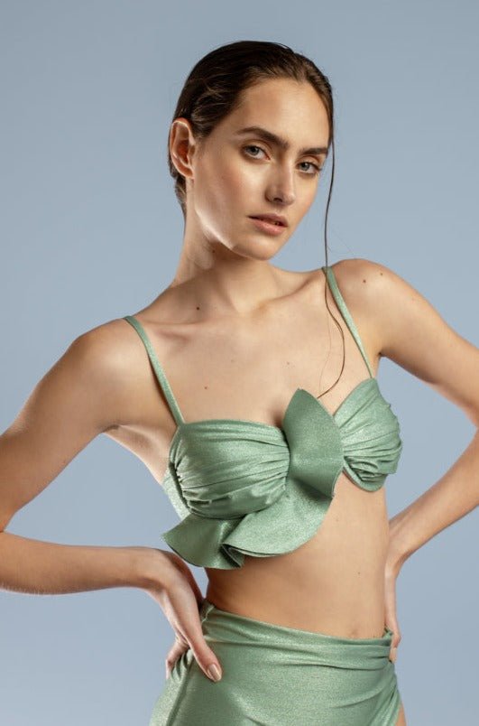 Dolce Caracola Bikini Top | Jade - YSSLA