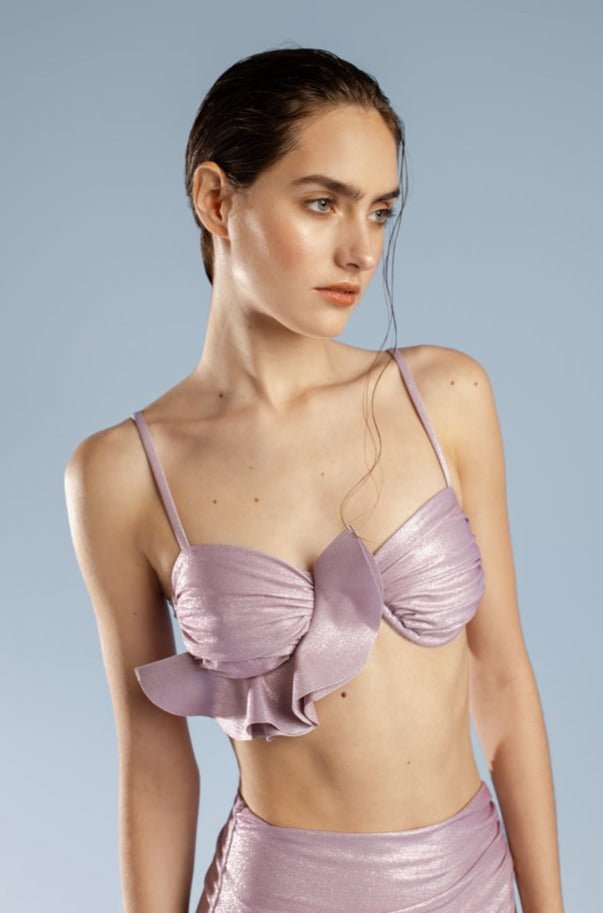 Dolce Caracola Bikini Top | Lilac - YSSLA