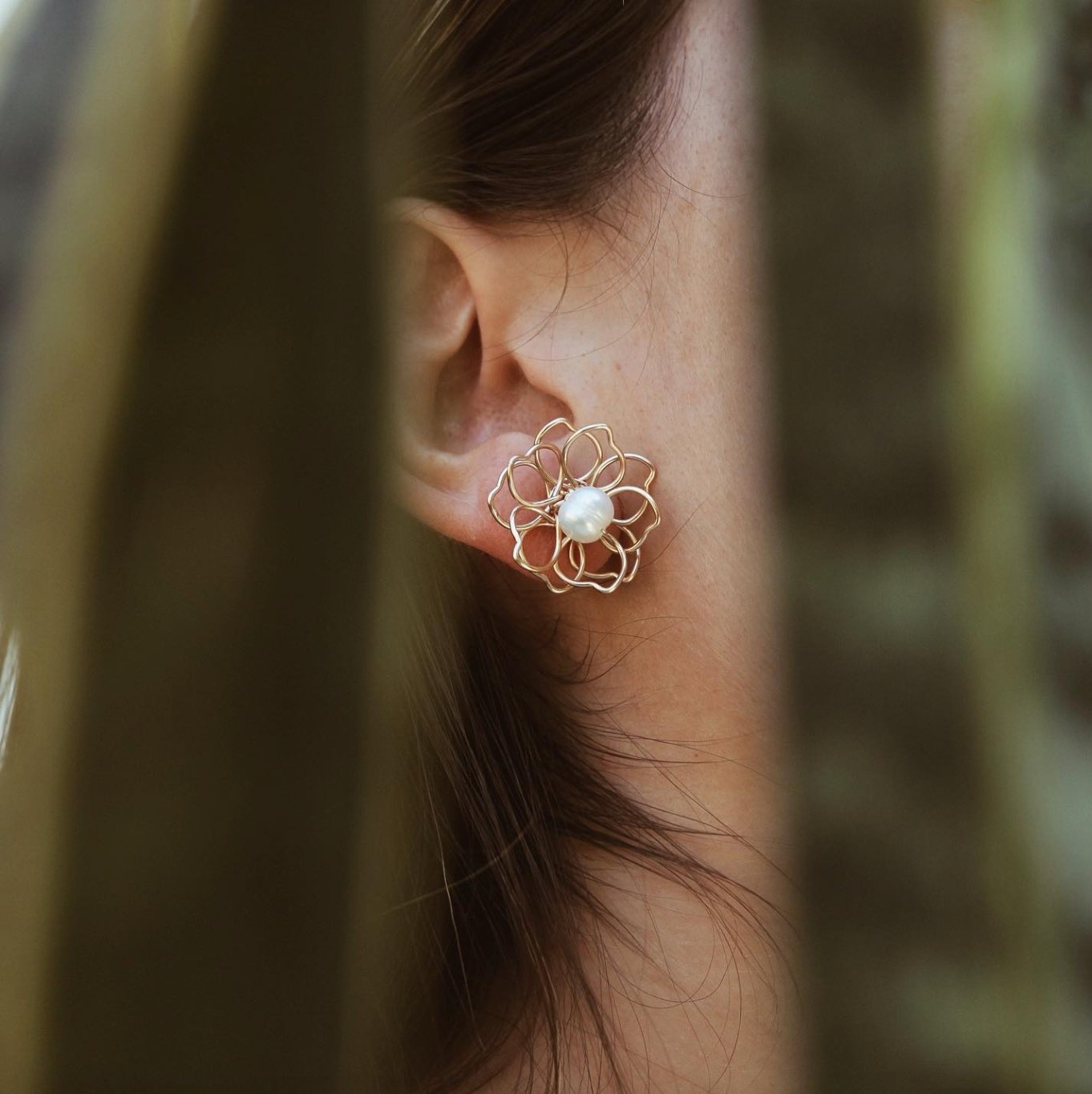 Pearl Flower Earrings - YSSLA