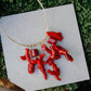 Statement Red Coral Necklace - YSSLA